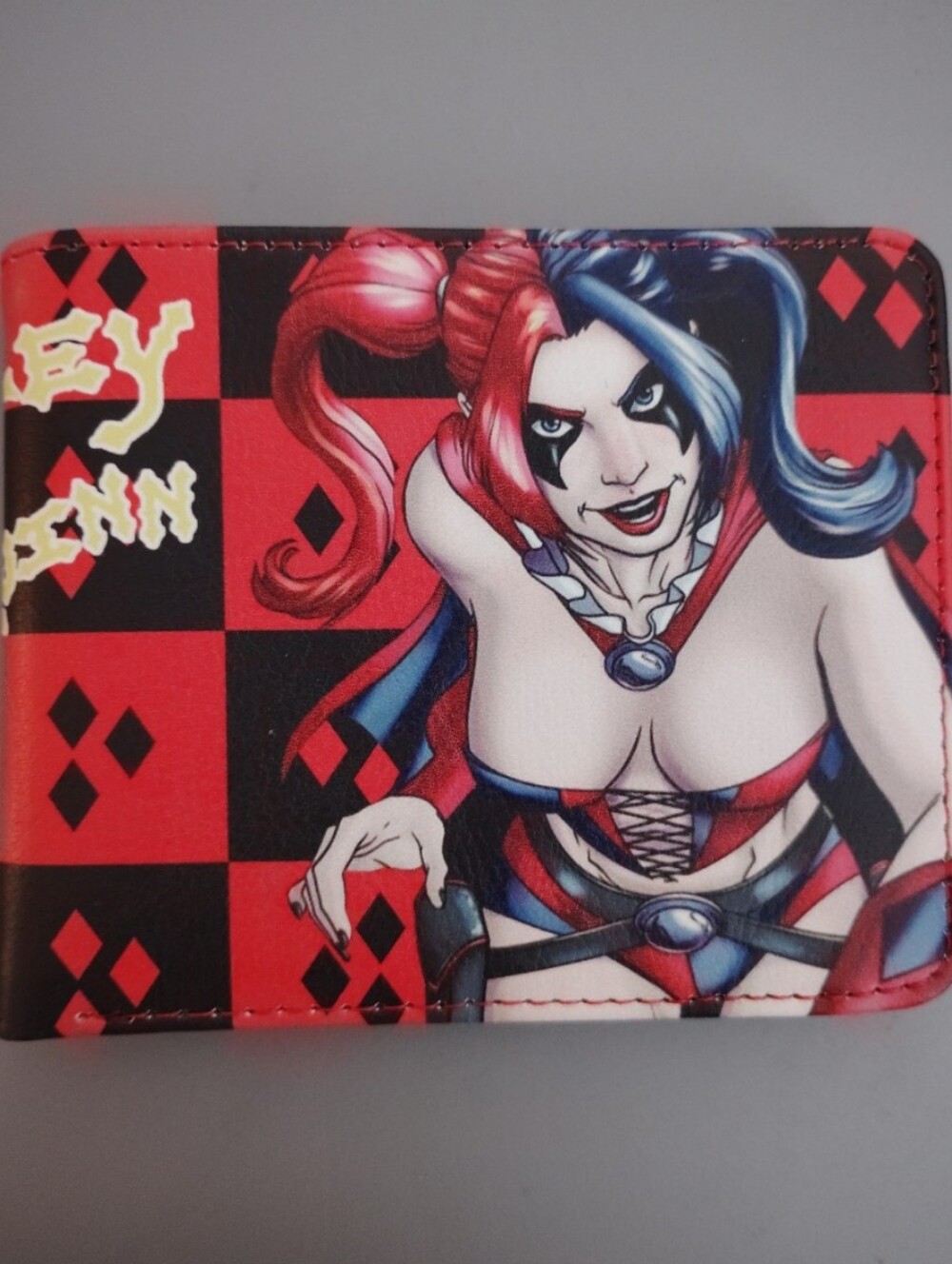 New batman Harley Quinn joker dc comic anime manga leather wallet